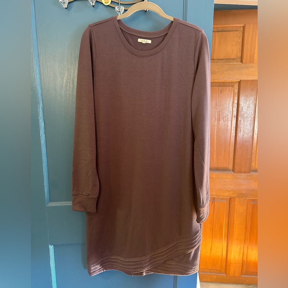 Maurices Mauve Long Sleeve Dress